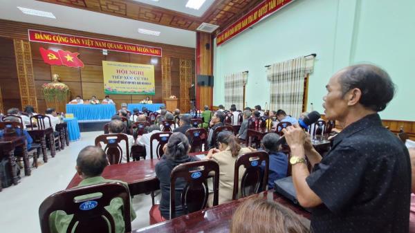 Phó Chủ tịch Quốc hội Nguyễn Đức Hải tiếp xúc cử tri tại xã Nam Trà My (TP Đà Nẵng)