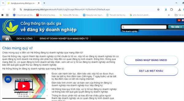 100% thủ tục đăng ký doanh nghiệp tại TP Đà Nẵng được thực hiện trực tuyến