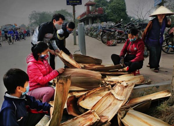 Thịt heo bó mo cau