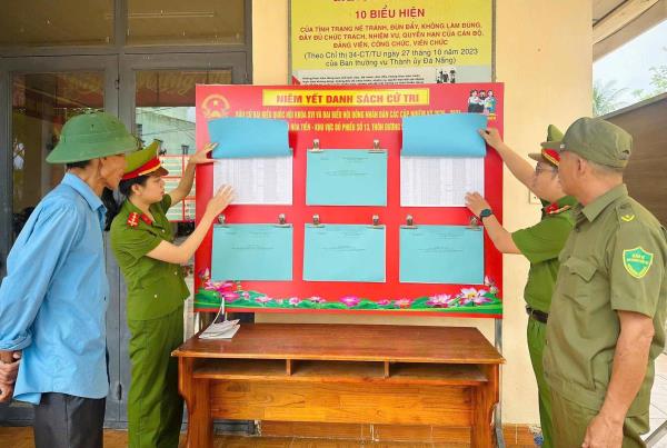 Công an cơ sở triển khai công tác phục vụ bầu cử