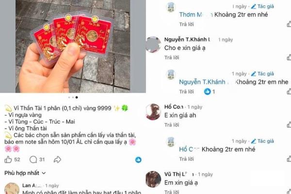 Cảnh giác khi mua vàng online ngày vía Thần Tài