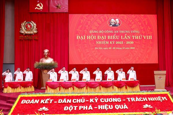 Đại hội đại biểu Đảng bộ Công an Trung ương lần thứ VIII tiến hành Phiên trù bị