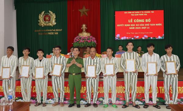 Công bố Quyết định đặc xá của Chủ tịch nước nhân dịp Quốc khánh 2/9