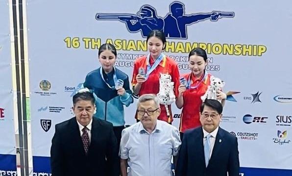 Xạ thủ Nguyễn Mai Chi giành HCV tại Giải vô địch Bắn súng châu Á 2025