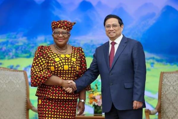 Thủ tướng Phạm Minh Chính tiếp Tổng Giám đốc Tổ chức Thương mại Thế giới