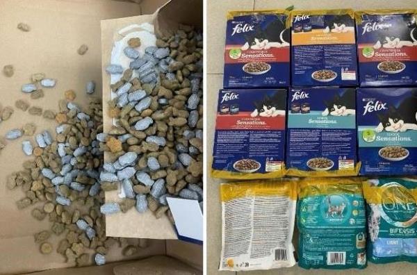 Ma túy trộn trong thức ăn chó mèo tuồn từ nước ngoài về Việt Nam