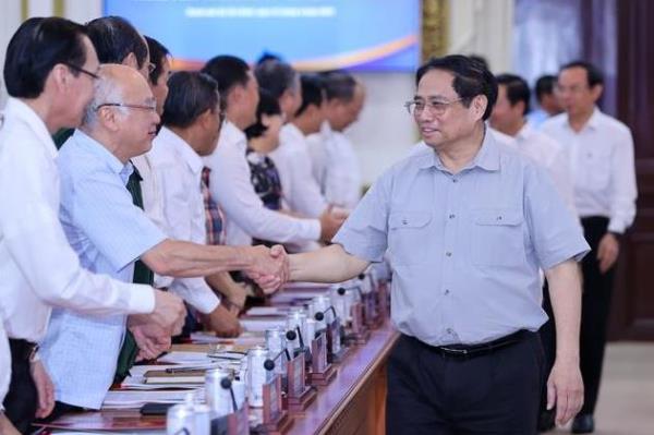 Thường trực Chính phủ làm việc với Ban Thường vụ Thành ủy TP Hồ Chí Minh