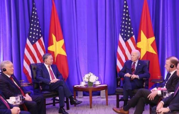 Tổng Bí thư, Chủ tịch nước Tô Lâm gặp Tổng thống Hoa Kỳ Joe Biden