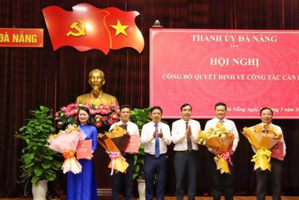 Đà Nẵng công bố các quyết định điều động, bổ nhiệm cán bộ chủ chốt