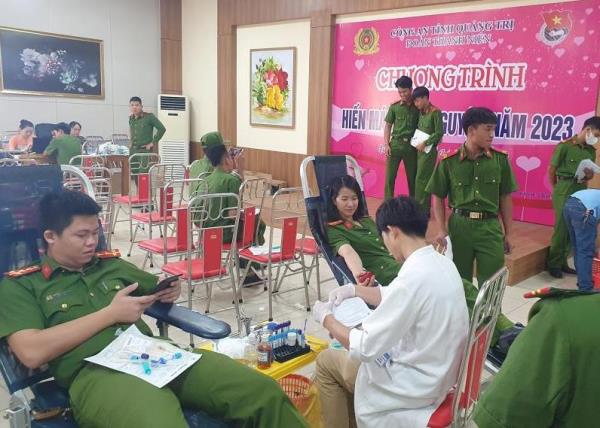 Công an Quảng Trị tiếp tục hiến gần 200 đơn vị máu  cứu người
