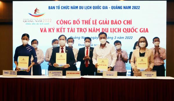 Quảng Nam công bố thể lệ Giải thưởng báo chí Năm du lịch Quốc gia 2022