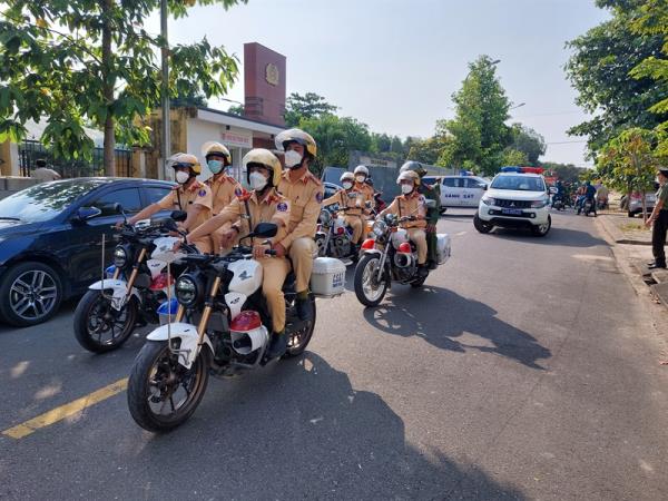 Công an huyện Hòa Vang đồng loạt ra quân giữ gìn, đảm bảo an ninh trật tự