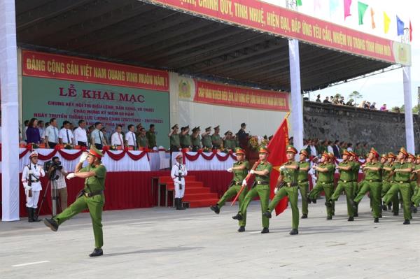 Cận cảnh chung kết hội thi Điều lệnh, bắn súng, võ thuật Công an Nhân dân khu vực phía Nam