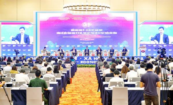 Diễn đàn Kinh tế - Xã hội Việt Nam 2022: Củng cố nền tảng kinh tế vĩ mô, thúc đẩy phục hồi và phát triển bền vững