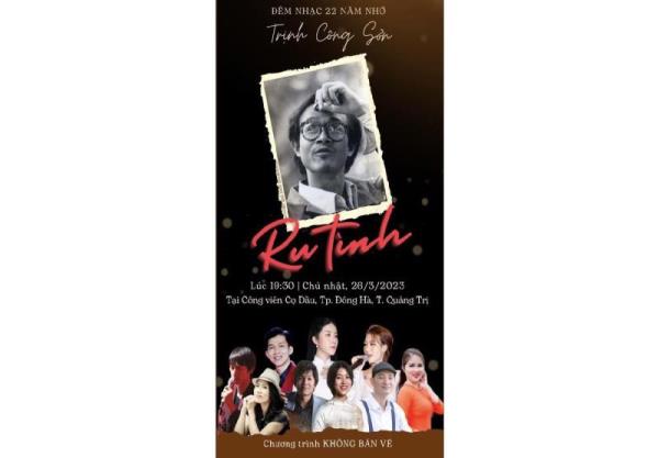 Quảng Trị: Đêm nhạc Trịnh Công Sơn gây quỹ hỗ trợ cho học sinh vùng cao và bệnh nhân mắc bệnh hiểm nghèo