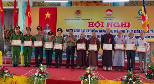Lan tỏa sâu rộng mô hình Phật giáo Quảng Trị tham gia bảo vệ an ninh Tổ quốc, chung tay xây dựng nông thôn mới