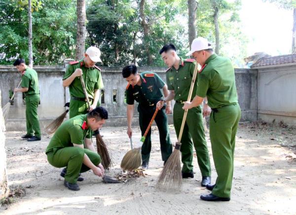 Học viện Cảnh sát nhân dân thực hiện 3 cùng với Nhân dân Nam Đàn