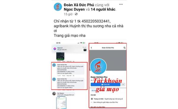 Giả mạo Facebook quyên tiền từ thiện