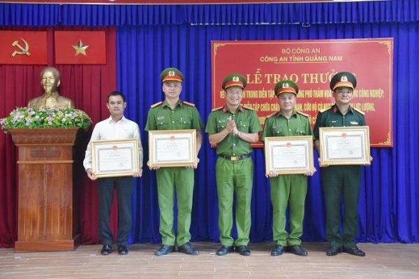 Quảng Nam khen thưởng công tác diễn tập chữa cháy và cứu nạn cứu hộ