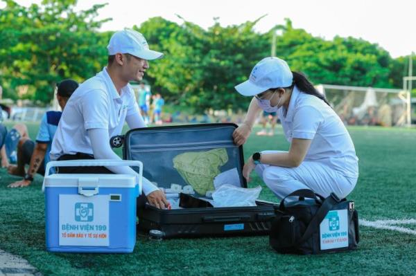 Đội ngũ y tế Bệnh viện 199 nhận mưa lời khen tại Giải bóng đá truyền thống tranh Cup Chuyên đề Công an TP Đà Nẵng