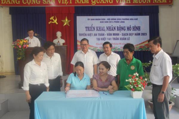 Tiếp tục nhân rộng mô hình tuyến kiệt An toàn-Văn minh-Sạch đẹp