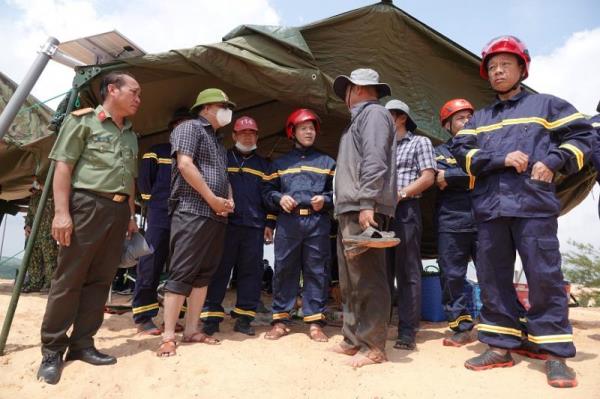 Công an tỉnh Bình Thuận thông tin về vụ sập mỏ titan khiến 4 người tử vong