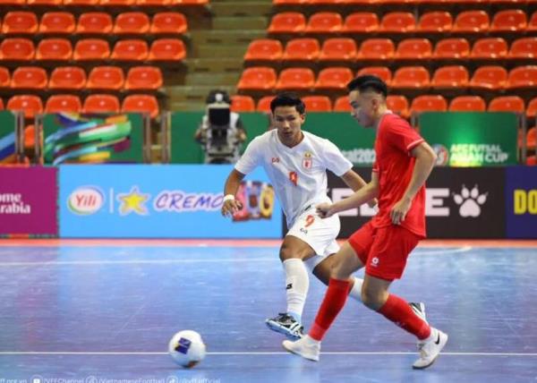 Đội tuyển futsal Việt Nam để Myanmar cầm hòa 1-1