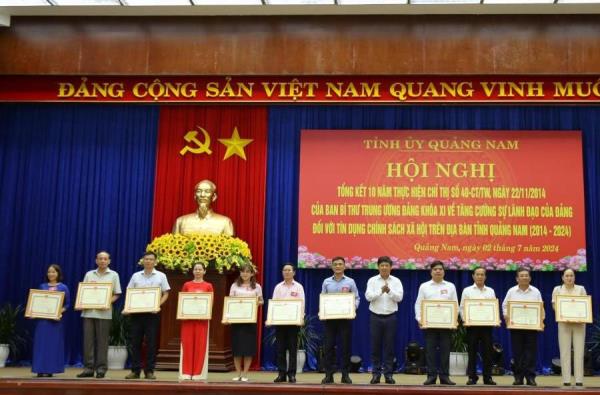 Hiệu quả lãnh đạo của Đảng đối với tín dụng chính sách xã hội