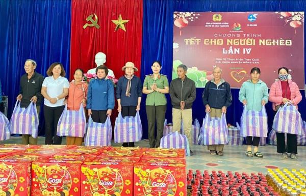 Lực lượng Công an chăm lo Tết cho người dân và học sinh có hoàn cảnh khó khăn