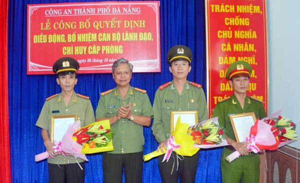 CATP Đà Nẵng bổ nhiệm, điều động cán bộ giữ chức vụ lãnh đạo cấp phòng