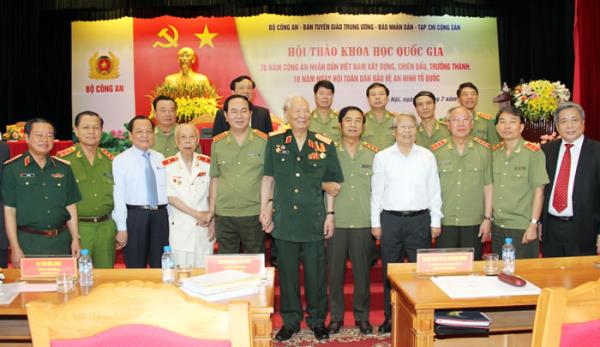Hội thảo khoa học quốc gia 70 năm Công an nhân dân Việt Nam xây dựng, chiến đấu, trưởng thành 10 năm Ngày hội toàn dân bảo vệ an ninh Tổ quốc