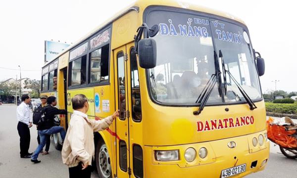 Lộ trình chạy xe mới của 5 tuyến xe buýt liền kề Đà Nẵng - Quảng Nam