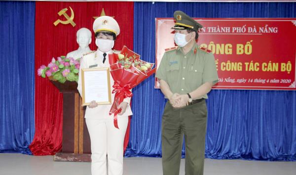 Bổ nhiệm nữ Thượng tá Nguyễn Thị Bích Lân giữ chức vụ Trưởng CAQ Ngũ Hành Sơn