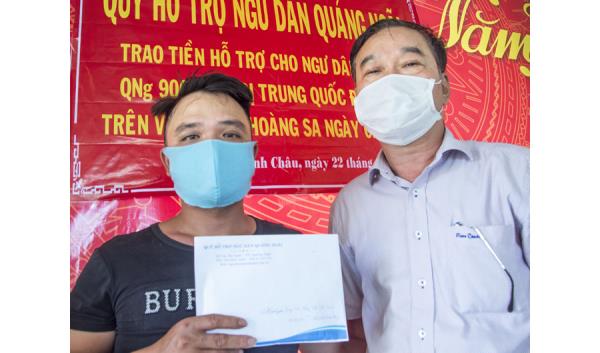 Hỗ trợ ngư dân bị Trung Quốc đâm chìm tàu ở Hoàng Sa