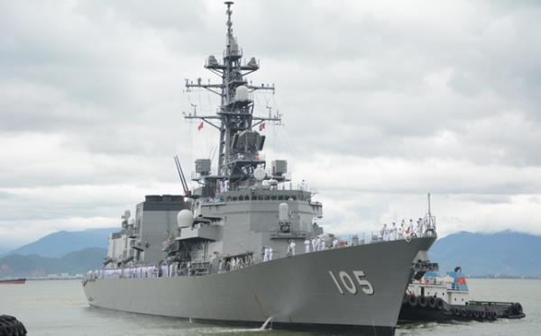 Biên đội tàu huấn luyện thuộc lực lượng tự vệ trên biển Nhật Bản đến Đà Nẵng